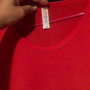 Lularoe Perfect T XXS SOLID RED
